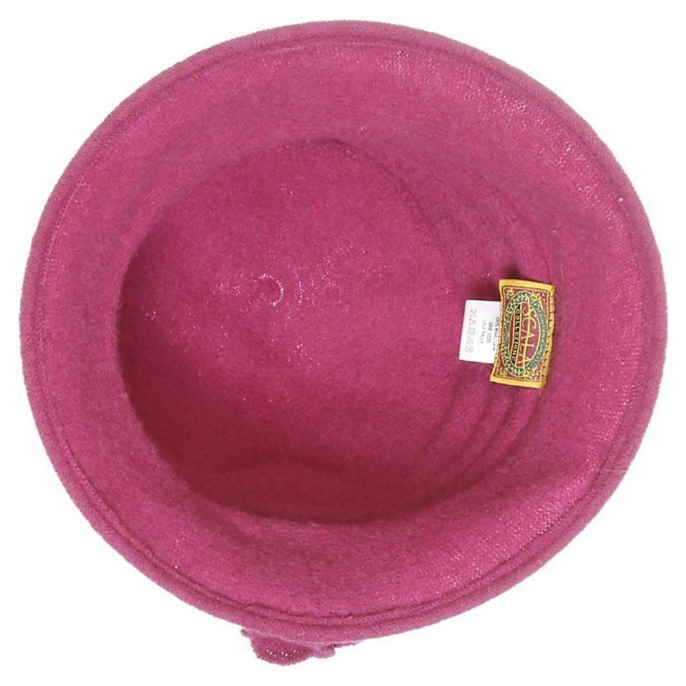 100% Pink Wool Hat Scala Collection Os - image 8